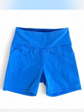 Rabbit Running Speed Leggy 4” Women’s XS High rise Bike shorts Light Blue